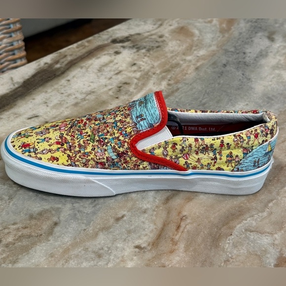 Unisex VANS Where’s Waldo? Slip on Sneakers- Size Women’s 7 - Picture 10 of 11